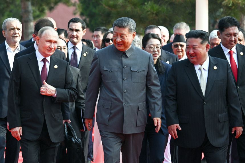 Xi Poses With Putin And Kim Jong Un—Trump Says They Are Gathering To ‘Conspire Against’ America